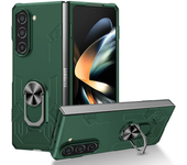 Shockproof Armor Car Ring Stand Phone Case for Samsung Galaxy Z Fold Flip 6 5 4 3 2 1 5G Magnetic Finger Ring Camera Lens Case