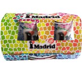 Domínguez  - Juego de café Beso Madrid decorado con mosaico de colores.