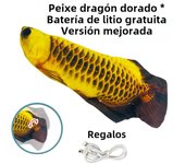 Electric Cat Toy Fish Pet Cat Toys Simulation Fish Swing Kitten Dance Fish Toy Funny Cats Chewing Playing Supplies USB Charging
