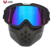 Dustproof Motocross Glasses Ski Outdoor Sports Motorcycle Detachable Modular Mask Goggles For Motorcycle Shark Helmet Moto Casco