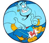 Toalla redonda Aladdin Disney microfibra 130cm. Toalla de microfibra suave y absorbente. Perfecta para la playa, piscina o baño con un diseño espectacular.