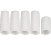 25pcs Soft Silicone Finger Protector Gel Tubes Little Toe Protector Corn Pain Relief Sleeve Cover Toe Separators Foot Care Tool