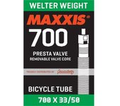 MAXXIS | Cámara Welter Weight 700x33-50 Válvula Presta 60mm - Cámara Maxxis Welter Weight 700x33/50 válvula Presta 60 mm.
