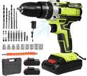 28V Destornillador inalámbrico de alta potencia, taladro eléctrico recargable, batería de litio, velocidad de 1350rpm, herramientas multifuncionales, taladro de impacto