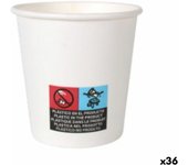 Set de Vasos Algon Cartón Desechables Blanco 36 Unidades 120 ml (50 Piezas)