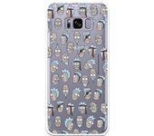 Funda original compatible con Samsung Galaxy S8 - Rick y Morty Faces - TPU TRANSPARENTE
