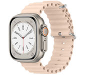 Original Ocean Silicone Strap for Apple Watch Ultra Band 45mm 49mm 41mm 44mm 40mm 42mm 38mm  Bracelte IWatch Series 9 8 7 6 Ultr