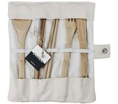 Banbu Set Cubiertos Bambú + Funda 7Uds