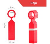 100PCS 10.7x2.3CM Plastic Garden Hanging Plant Tags Ring Label Hook Tree Marker Nursery Stake Greenhouse Bonsai Collar Signs