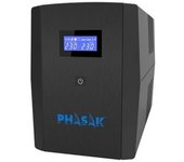 SAI Línea Interactiva Phasak SIRIUS 1560 VA Interactive/ 1560VA-900W/ 4 Salidas/ Formato Torre