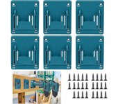 Portaherramientas de pared para Makita/Dewalt Miwatch - 6 piezas, 14-18 V, para herramientas eléctricas, taladros, máquinas y almacenamiento de taller.