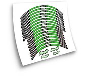 Kit de Pegatinas compatibles con  llantas de moto Honda Dominator
