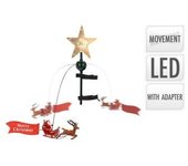 Edm Estrella con Led para Coronar árbol de Navidad con Movimiento - 22x8x51cm