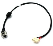 CONECTOR DC JACK CON CABLE PARA PORTÁTIL TOSHIBA SATELLITE L645 L655D L750 L750D L755 L755D DD0BLBPB010
