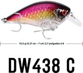 PROBEROS 1pc 7cm/10.5g Simulation Crankbait Wobbler Fishing Lure, 2.7inch/0.37oz Bionic Floating Hard Jerkbait, Fishing Tackle