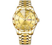 BINBOND Top Brand Luxury Man Wristwatch Waterproof Luminous Date Week Men Watches Stainless Steel Quartz Men's Watch Male reloj