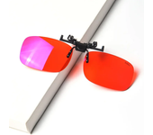 Red Lens Clip on Better Sleep Anti Blue Light ClipOn Orange Lens Clip on Night Vision Yellow Lens Clip on Cut Blue Light