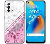Tumundosmartphone Funda Gel Tpu para Oppo A74 4G diseño Mármol 03 Dibujos
