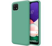 Funda Silicona Líquida Ultra Suave para Samsung Galaxy A22 5G color Verde