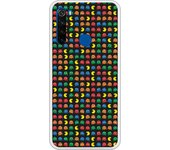 Funda compatible con Xiaomi Redmi Note 8T - Patron Comecocos Fondo Negro