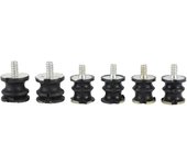 Juego de 6 soportes de amortiguador aislador de repuesto aptos para motosierra Husqvarna 268 272 61 266