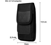 Universal Nylon Mobile Phone Waist Bag Belt Clip Holster Case For iPhone 15 14 13 Pro Max Samsung Xiaomi Pouch Card Holder Cover