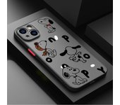 Cartoon Snoopys Phone Case for Apple iPhone 11 Pro 12 XS Max 16 15ProMax XR 13 Mini SE 14 Pro 7 8 Plus Matte Cover
