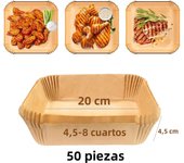 New Air Fryer Disposable Baking Paper Liner Tray With Handle Kitchen Square/Round Grill Parchment Paper Mat Airfryer Accessories