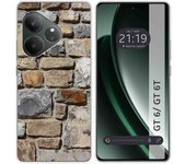Tumundosmartphone Funda Silicona para Realme GT 6 / GT 6T 5G diseño Ladrillo 03 Dibujos