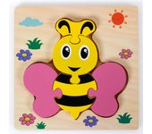 Baby Wooden Montessori Puzzle Child Game Wooden Puzzle 3D Cartoon Animal Puzzle Babies Toys Puzzles For Kids 1 2 3 Year Old
