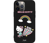 Funda original compatible con iPhone 13 Pro Max Negro con un diseño de Hello Kitty girl power