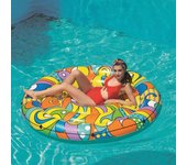 Edco Colchoneta Hinchable Isla Flotante Multicolor 173x173 Cm para Piscina y Playa