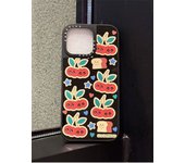 CASETi x Lucia Pham collaboration cartoon cherry smiling face for iPhone 16 Promax phone case 15/14/13