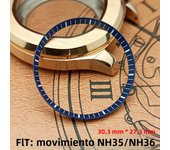 Mod Watch High Quality Chapter Ring Fit NH/35 NH/36Watch Case Replace Hard Plastic Inner Ring Size 30.3*27.3mm Watch Accessories