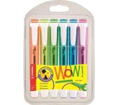 Stabilo Swing Cool Pack de 6 Marcadores Fluorescentes - Cuerpo Plano - Punta Biselada - Tinta Base Agua - Antisecado