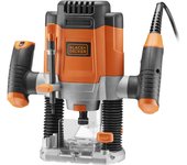 Black & Decker KW1200EKA-QS - Fresadora electrónica 1200W 6.35mm con accesorios y maletín