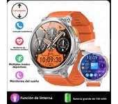 New 1.85” HD Screen LED Flashlight Smart Watch Men 730mAh Large Battery BT Call Man Bracelet Waterproof Fitness Men's Smartwatch