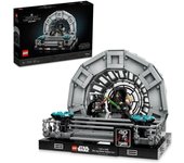 LEGO 75352 Star Wars Diorama: Sala del Trono del Emperador, Duelo de Espadas Láser, Mini Figuras Darth Vader y Luke Skywalke 23L75352