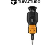 TOUGHBUILT TB-H5-MR-30 Ratcheting Driver 9-Piece Bi-material Handle Ratcheting Multi-bit Assorted Drive Screwdriver Set
