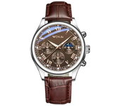 Men's Quartz Watch with Diamonds From The High-end Brand Full Sky Stylish All Diamond Watch for Man