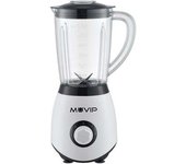 Muvip batidora de vaso 1300w 1.5l - 2 velocidades - chuchillas de acero inoxidable - funcion pica hielo - bloqueo de seguridad