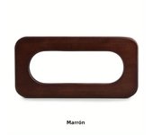 2PCS solid wood spliced square handles, oak woven handbag handles, beach bag solid wood rectangular handles