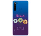 Funda compatible con Xiaomi Redmi Note 8T - Donuts never give up