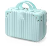 Maleta de viaje de Color sólido para estudiantes, estuche Pequeño para Cosméticos, Mini, carcasa Dura, 14 pulgadas