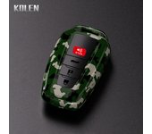 ABS Carbon Fiber Car Key Case Cover Shell For Toyota Prius Camry Corolla CHR C-HR RAV4 Land Cruiser Prado Protector Accessories
