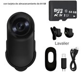 1080P Action Camera 1080P Portable Versatile Mount Anywhere for Travel Pets Ride Sport Vlog Mini Wireless Camera with Carry box