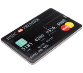 waterproof Super Slim Credit Card USB Flash Drive 32GB pendrive 4GB 16GB 32GB 64GB bank card model Memory Stick u disk