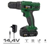 Edm Taladro Atornillador 14.4 1.500mah Maletín Koma Tools - Potente y Duradero