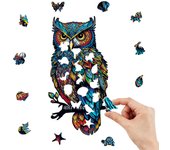 Owl Wooden Puzzle Personalized 3D Puzzle Adult Children's Gift Education Children's Toy Game