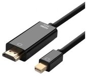 Cable Conversor Aisens A125-0458/ Mini Displayport Macho - HDMI Macho/ 3m/ Negro